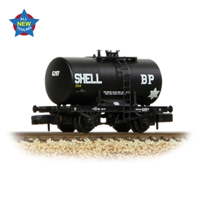 (image for) 378-004A 20T Anchor-Mounted Tank Wagon 'Shell/BP' Black